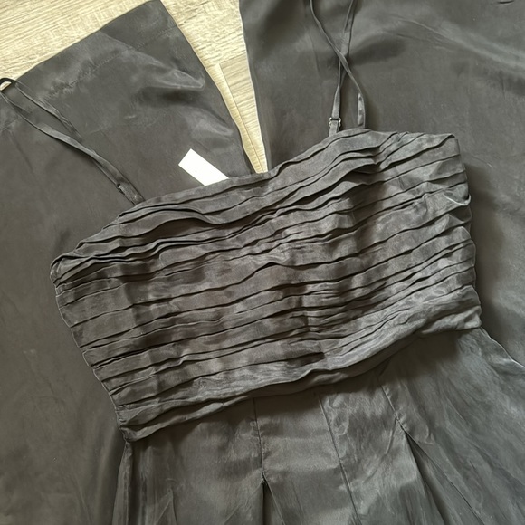 NWT Madewell Ruched Crop Straight Leg Jumpsuit sz 0 - Picture 9 of 12